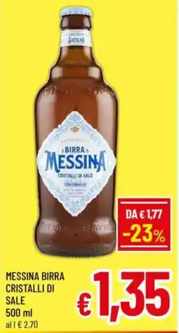 A&O Messina birra cristalli di sale offerta