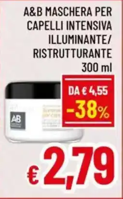 A&O A&b maschera per capelli intensiva illuminante/ ristrutturante offerta