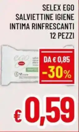 A&O Selex ego salviettine igiene intima rinfrescanti offerta
