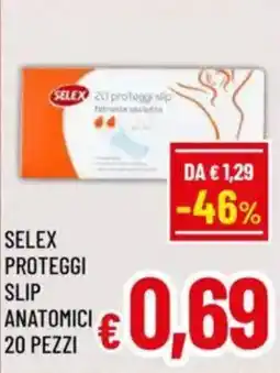 A&O Selex proteggi slip anatomici offerta