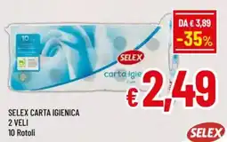A&O Selex carta igienica 2 veli offerta