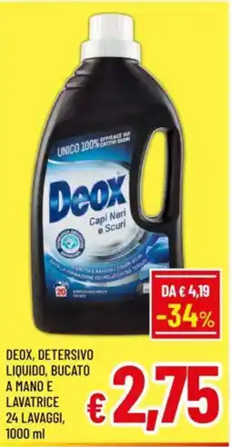 A&O Deox, detersivo liquido, bucato a mano e lavatrice 24 lavaggi offerta