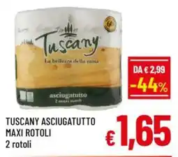 A&O Tuscany asciugatutto maxi rotoli offerta