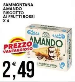 Vantaggio Cash&Carry Sammontana amando biscotto ai frutti rossi x4 offerta