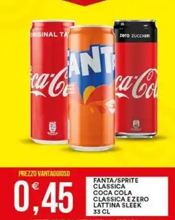 Vantaggio Cash&Carry Fanta/sprite classica coca cola classica ezero lattina sleek offerta
