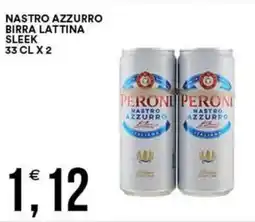 Vantaggio Cash&Carry Nastro azzurro birra lattina sleek offerta