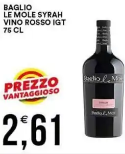Vantaggio Cash&Carry Baglio le mole syrah vino rosso IGT offerta
