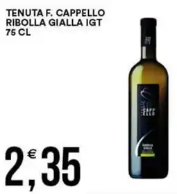 Vantaggio Cash&Carry Tenuta f. cappello ribolla gialla IGT offerta