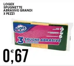Vantaggio Cash&Carry Logex spugnette abrasive grandi 3 pezzi offerta