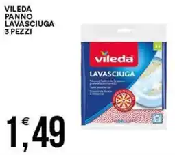 Vantaggio Cash&Carry Vileda panno lavasciuga 3 pezzi offerta