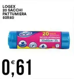 Vantaggio Cash&Carry Logex 20 sacchi pattumiera 50x60 offerta