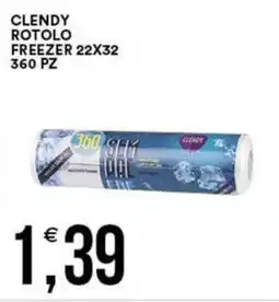 Vantaggio Cash&Carry Clendy rotolo freezer 22x32 360 pz offerta