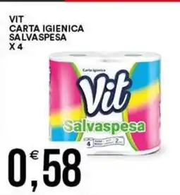 Vantaggio Cash&Carry Vit carta igienica salvaspesa x 4 offerta