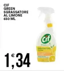 Vantaggio Cash&Carry Cif green sgrassatore al limone offerta