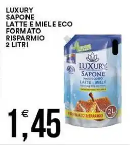 Vantaggio Cash&Carry Luxury sapone latte e miele eco formato risparmio offerta