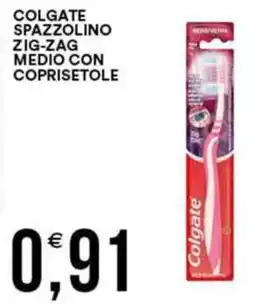 Vantaggio Cash&Carry Colgate spazzolino zig-zag medio con coprisetole offerta
