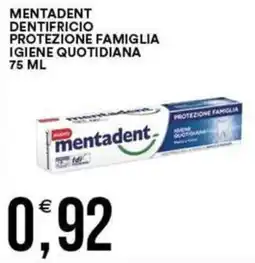 Vantaggio Cash&Carry Mentadent dentifricio protezione famiglia igiene quotidiana offerta