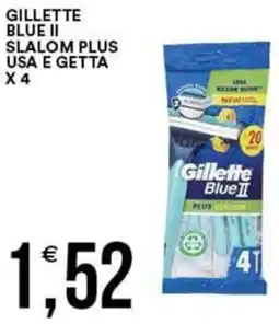 Vantaggio Cash&Carry Gillette blue ii slalom plus usa e getta x 4 offerta