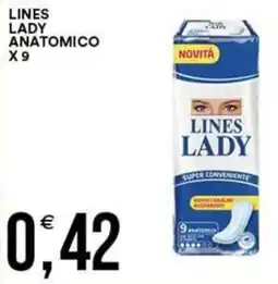 Vantaggio Cash&Carry Lines lady anatomico x 9 offerta