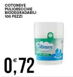 Vantaggio Cash&Carry Cotoneve puliorecchie biodegradabili 100 pezzi offerta