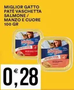 Vantaggio Cash&Carry Miglior gatto pate vaschetta salmone/ manzo e cuore offerta