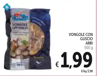 Spazio Conad Arbi Vongole Con Guscio 500g offerta