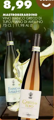 Gecop Mastroberardino vino bianco greco di tufo/fiano di avellino offerta