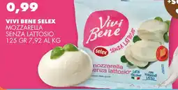 Gecop Vivi bene selex mozzarella senza lattosio offerta