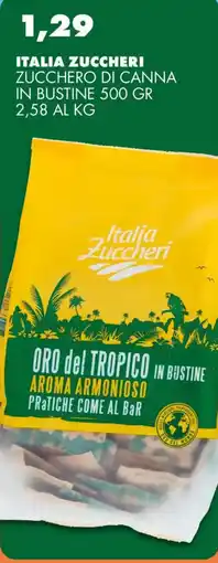 Gecop Italia zuccheri zucchero di canna in bustine offerta