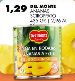 Gecop Del monte ananas sciroppato offerta