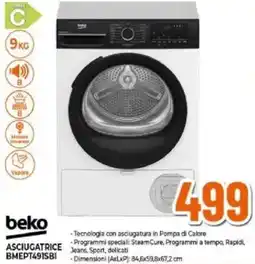 Expert BEKO ASCIUGATRICE BMEPT491SBI offerta
