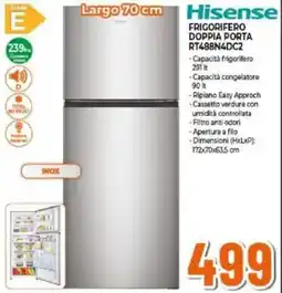 Expert HISENSE FRIGORIFERO DOPPIA PORTA RT488N4DC2 offerta