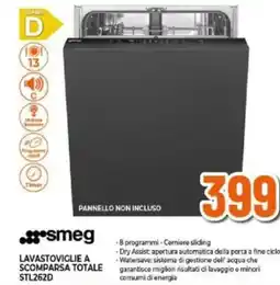 Expert smeg LAVASTOVIGLIE A SCOMPARSA TOTALE STL262D offerta