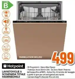 Expert Hotpoint LAVASTOVIGLIE A SCOMPARSA TOTALE HA61B16B2M6L0 offerta