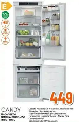 Expert CANDY FRIGORIFERO COMBINATO INCASSO CNBQT3518E offerta