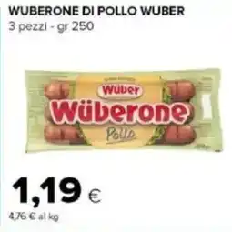 Tigre Amico Wuberone di pollo WUBER 3 pezzi offerta