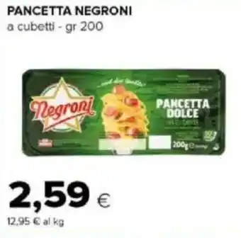 Tigre Amico Pancetta NEGRONI offerta