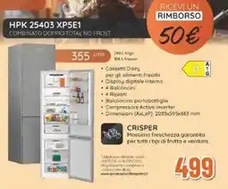 Expert Hotpoint HPK 25403 XP5E1 COMBINATO DOPPIO TOTAL NO FROST offerta