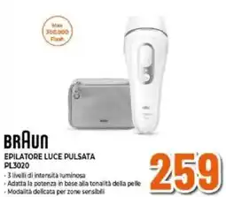 Expert BRAUN EPILATORE LUCE PULSATA PL3020 offerta