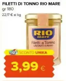 Tigre Amico Filetti di tonno RIO MARE offerta
