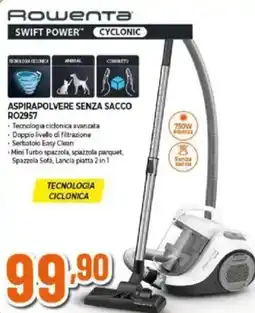 Expert Rowenta ASPIRAPOLVERE SENZA SACCO RO2957 offerta