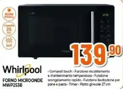 Expert Whirlpool FORNO MICROONDE MWP253B offerta