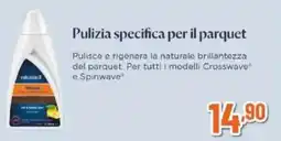 Expert BISSELL Pulisce e rigenera la naturale brillantezza del parquet offerta