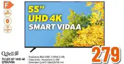 Expert Q.Bell TV LED 55" UHD 4K QT55UVBA offerta