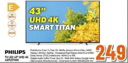 Expert PHILIPS TV LED 43" UHD 4K 43PUS7000 offerta