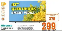 Expert Hisense TV QLED 43" UHD 4K 43E79Q offerta