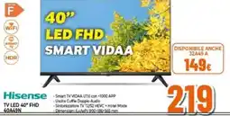 Expert Hisense TV LED 40" FHD 40A49N offerta