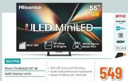 Expert Hisense Smart TV MiniLED 55" 4K QLED Display 144Hz 55U79Q offerta