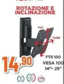 Expert meliconi FTR 100 VESA 100 14''-25'' offerta