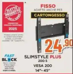 Expert MELICONI SLIMSTYLE PLUS 200 S VESA 200 14"-45" offerta